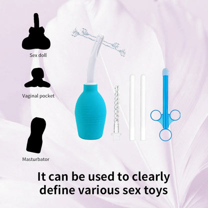 Sex Toy Cleaning Kit with Douche & Dry Sticks