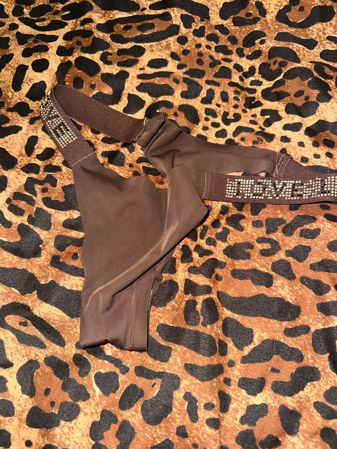 Brown thong