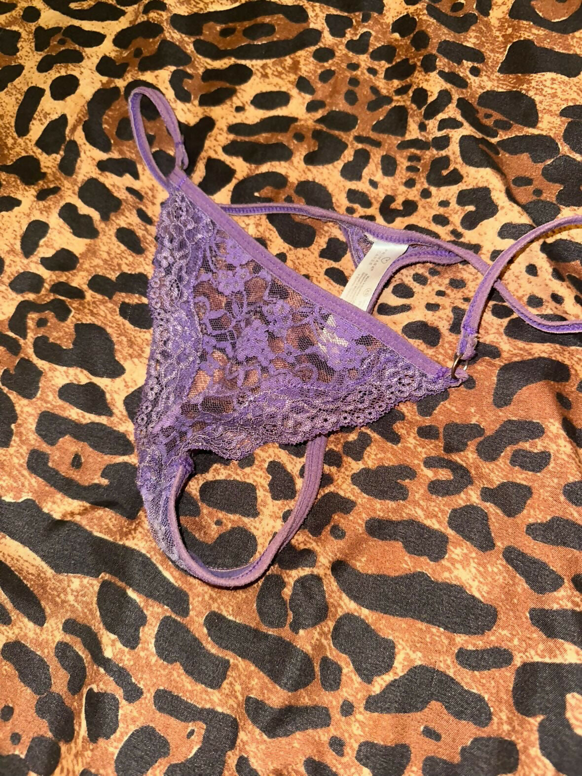 Purple thong