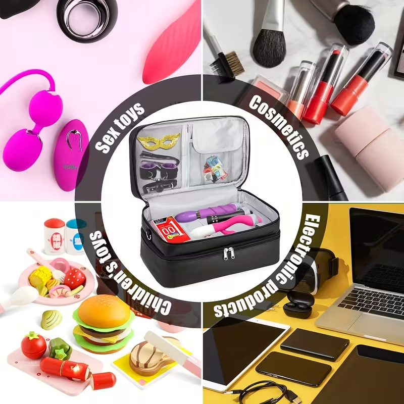 Lockable Adult Toy Storage Bag for Travel & Privacy