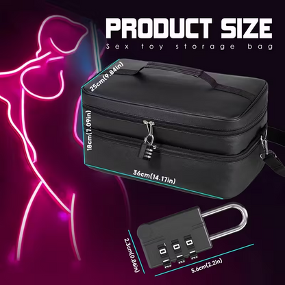 Lockable Adult Toy Storage Bag for Travel & Privacy