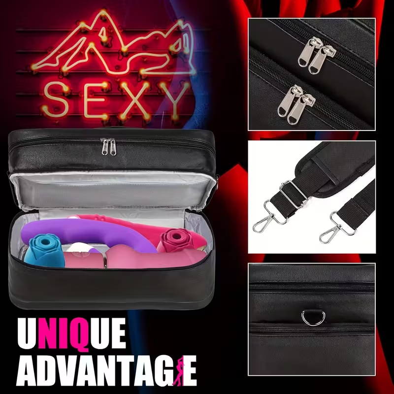 Lockable Adult Toy Storage Bag for Travel & Privacy